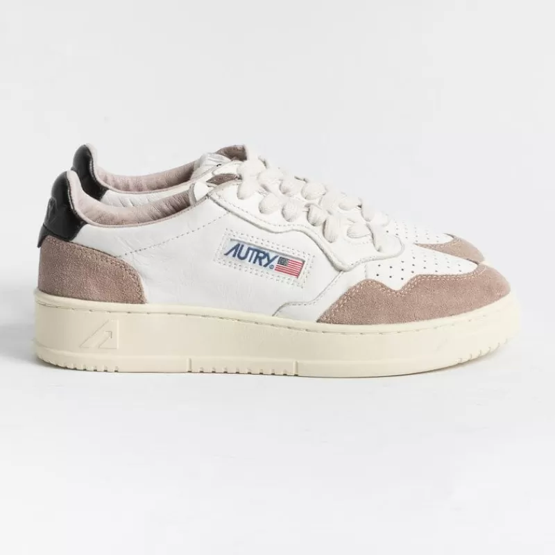 Women AUTRY - Collezione donna Sneakers*Autry - Aulw Gs20 - Sneakers - Low Wom Suede Leat - White Dove Black