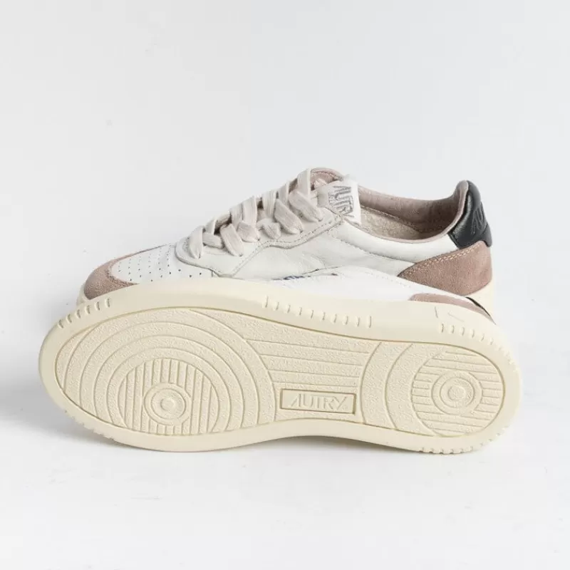 Women AUTRY - Collezione donna Sneakers*Autry - Aulw Gs20 - Sneakers - Low Wom Suede Leat - White Dove Black
