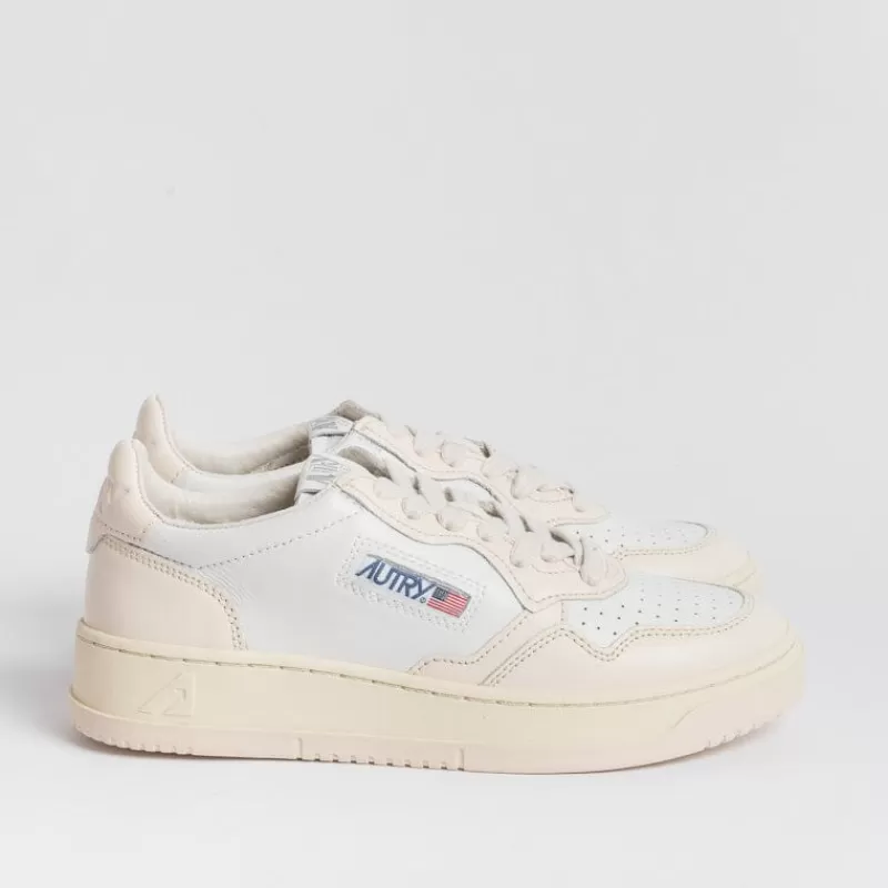 Women AUTRY - Collezione donna Sneakers*Autry - Aulw Wb28 - Sneakers Low Wom Leat - White Light Pink