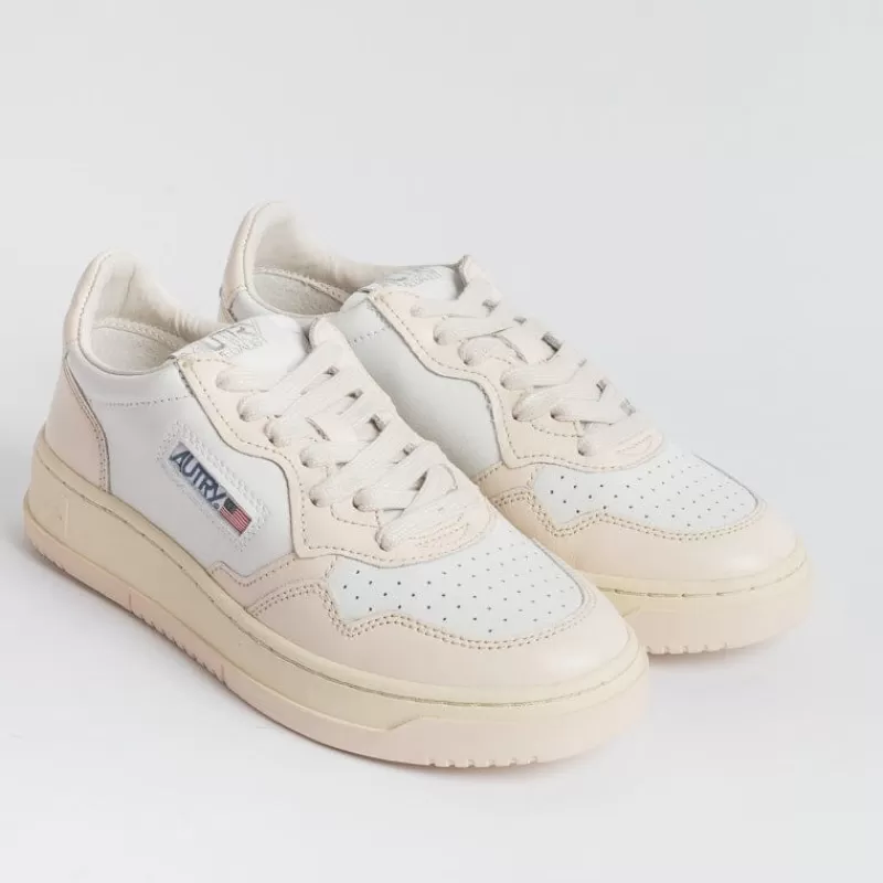 Women AUTRY - Collezione donna Sneakers*Autry - Aulw Wb28 - Sneakers Low Wom Leat - White Light Pink