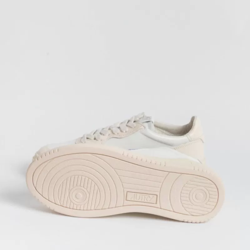 Women AUTRY - Collezione donna Sneakers*Autry - Aulw Wb28 - Sneakers Low Wom Leat - White Light Pink