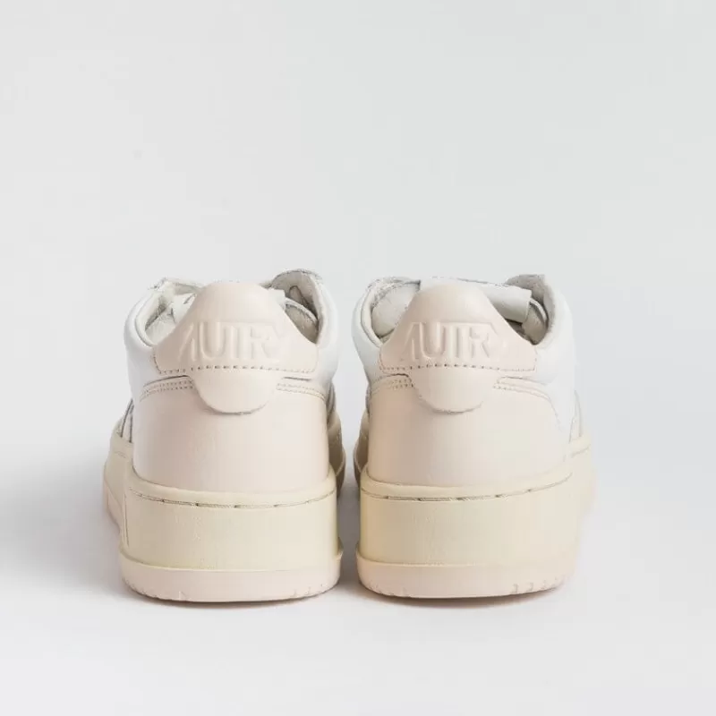 Women AUTRY - Collezione donna Sneakers*Autry - Aulw Wb28 - Sneakers Low Wom Leat - White Light Pink