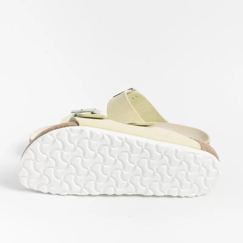 Women BIRKENSTOCK Low Sandals* - Flat Sandals 1024201 - Arizona Bs - Shimmering Popcorn