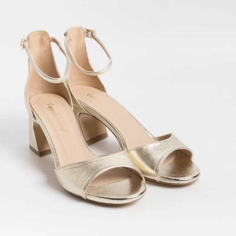 Women CAPPELLETTO 1948 Sandals With Heel*Cappellettoshop - Sandals With Heels - Aleta 4 - Platinum Laminate