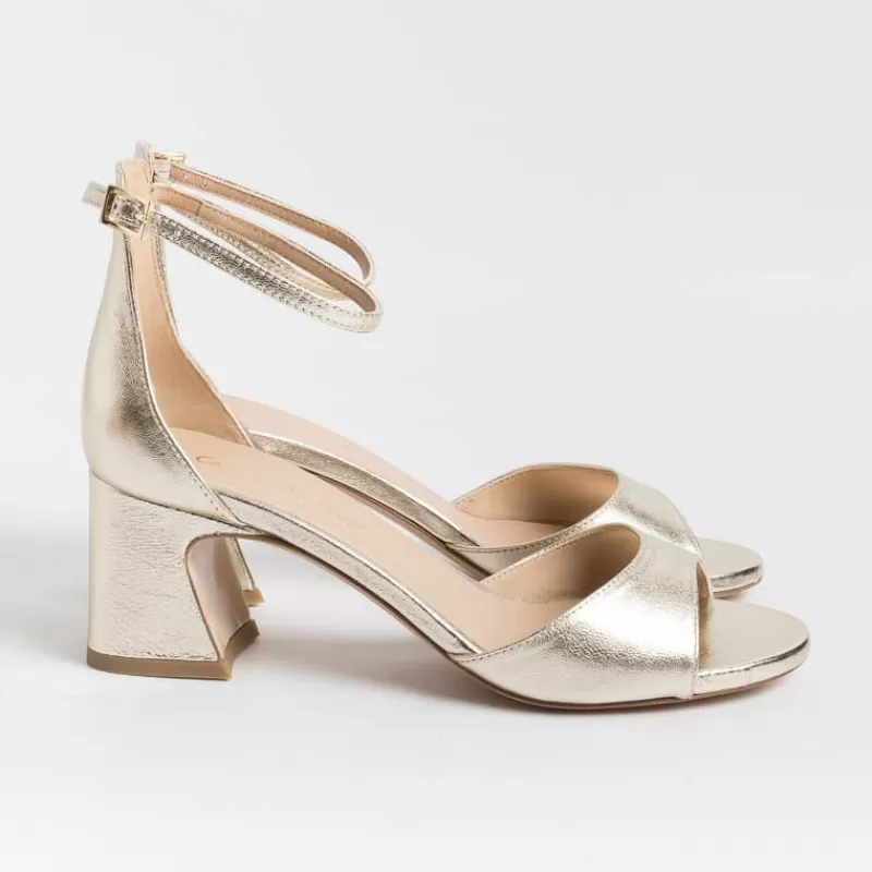 Women CAPPELLETTO 1948 Sandals With Heel*Cappellettoshop - Sandals With Heels - Aleta 4 - Platinum Laminate
