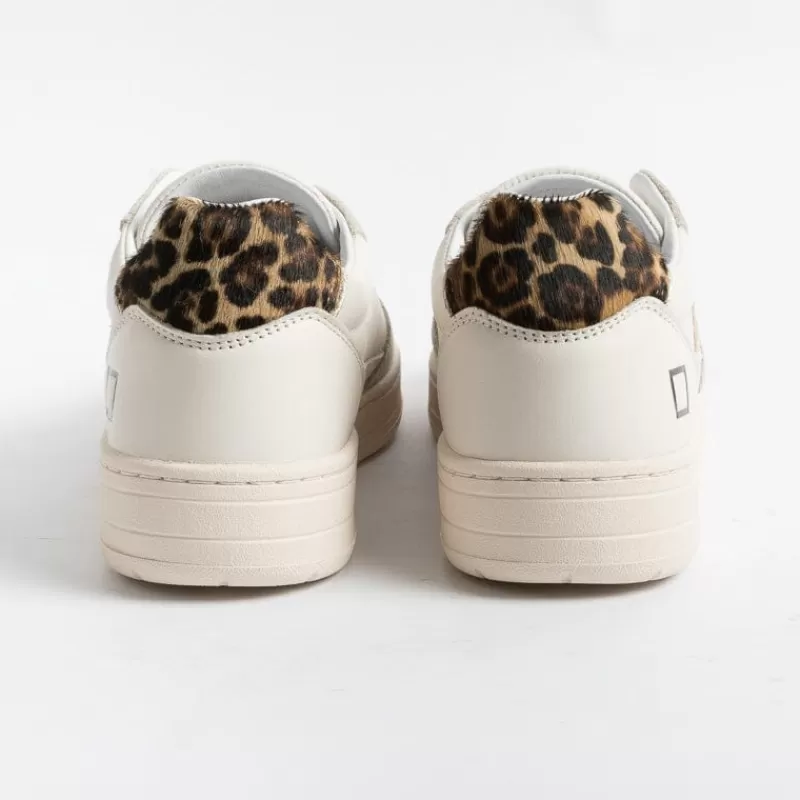 Women DATE Sneakers* - Sneakers - Court 2.0 Vintage Calf - Ivory Leopard