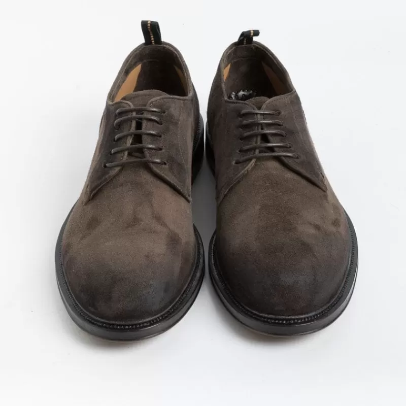 Men FABI Derby And Oxford Shoes* - Derby -Fu0842 - Vintage Dark Brown Suede