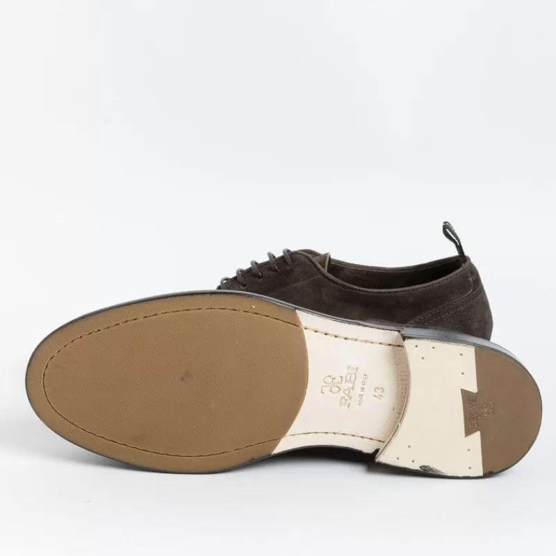 Men FABI Derby And Oxford Shoes* - Derby -Fu0842 - Vintage Dark Brown Suede