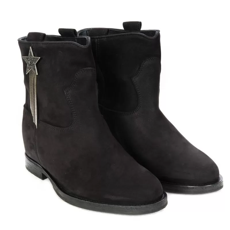 Women Via Roma 15 Ankle Boots* - Ankle Boot 3327 - Star Edition - Black Desire
